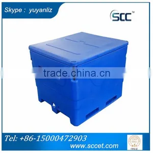 Rotomold Plastic Tub, Insulated Storage Tub 1000L for Fish, Shrimp & Meat thumbnail-1