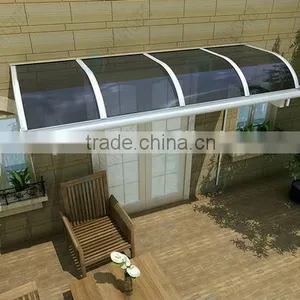 New Design Easy DIY Design Double Polycarbonate Sheet Door Window Canopy Awning With Portable thumbnail-2