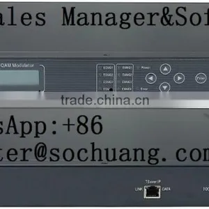 4in1 IP Multiplexer Scrambler QAM Modulator (32 IP/multicast Gigabit In,4 QAM RF Out) thumbnail-1