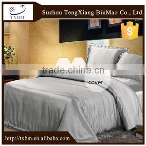 100% Silk 19mm Satin Queen Duvet Solid Color Cover thumbnail-1
