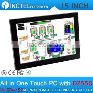 2015 NEW Desktop Computer Touchscreen All in One Computer With 5 Wire Gtouch 15 Inch 6COM LPT 4G RAM ONLY Dual 1000Mbps Nics thumbnail-6