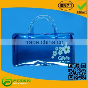 Toilet Waterproof PVC Bag With Handle and Ziplock thumbnail-1