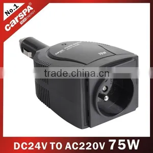 DC to AC Cigarette Lighter Plug 24V 75W Isolated Car Power Inverter thumbnail-1