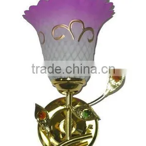 2013 New Arrival Purple Colorful Wall Lamp With Crystal thumbnail-1