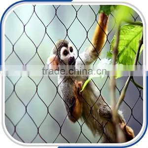 304/316L Ferruled Stainless Steel Wire Rope Mesh for Zoo Bird Cage Quality Choice thumbnail-1
