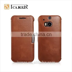 Genuine Leather Right Open Case For HTC ONE M8 thumbnail-1