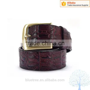 2015 Mens Elegant Crocodile Leather Belt thumbnail-1