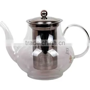1000ml Borosilicate Glass Tea Pot With Stainless Steel Strainer thumbnail-1