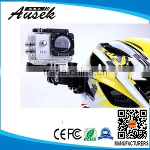 Cheapest High Quality Waterproof Helmet Camcorder HD 720P Wide Angle Cheap Bike Action Camera thumbnail-1