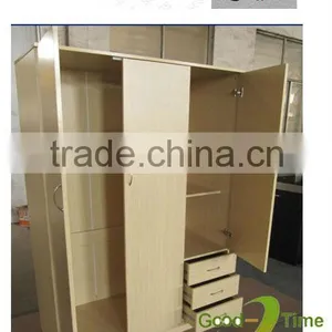3 Door Modern Melamine Wood Mdf Wardrobe Design thumbnail-1