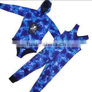 NEOPRENE 2 PCS SPEAR FISHING SCUBA DIVING GEAR OCEAN CAMO WETSUIT MEN XXL thumbnail-1