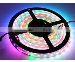5m RGB LED Stripe Flexibel SMD 5050 LED's Wasserdicht IP65 Strip Ws2812b thumbnail-3