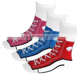 Custom Sublimation Socks With Shoe Print thumbnail-1