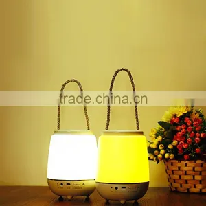 2016 New Bluetooth Speaker Lamp Night Light Lantern With Strap Wireless Audio Speaker 3.5mm Audio Input 10 Min Timer thumbnail-4