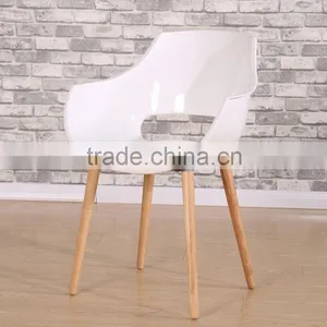 Famous Wood White Plastic Room Wholesale Armchair Replica PW007 thumbnail-4