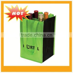 Non Woven 4 Bottle Wine Tote Bag thumbnail-1