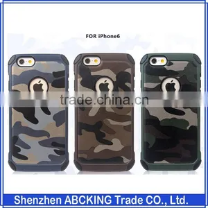 NX Case Army Camouflage Hybird Case 2 in 1 PC + TPU Crash Proof Silicon Back Cover For IPhone 6 6S With Retailbox thumbnail-1