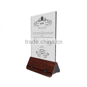 Factory Manufacturer Tabletop Acrylic Restaurant Menu Holder, Portable Power Bank Menu Holder thumbnail-6