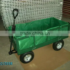 Green Color High Quality Garden Mesh Trolley thumbnail-1