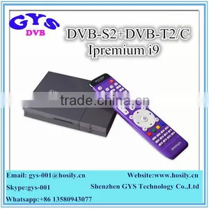 2016 Hot Ipremium i9 Arabic Android 4.4 OS Iptv Box Quad Core DVB-S2+T2/C Combo Receiver IPREMIUM I9STC Set TOP Box thumbnail-1