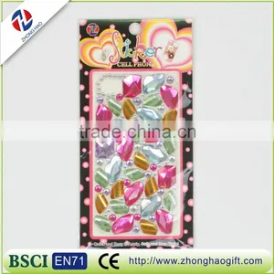 Gem Shape Cell Phone Decorative Crystal Strass Sticker thumbnail-4