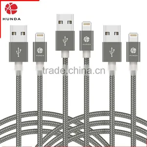Wholesale 3.3 Feet 2 in 1 MFI Certified 8pin USB Cable thumbnail-2