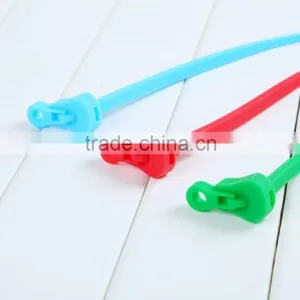 High Quality Candy Color Silicone Sealing Clip Strapping Tape For Snack Food Bag Cellphone PC Cables Ties thumbnail-4