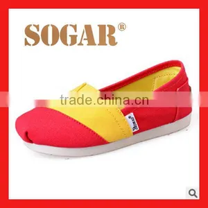 Cute Child Canvas Shoes Casual Style Good Quality Red Yellow 2015 thumbnail-1