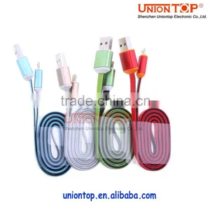 Colorful Fast Charging Flat Micro Usb Cable for Samsung/Huawei/HTC/Xiaomi thumbnail-1