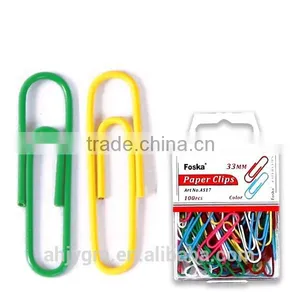 Different Colors Vinyl Coated Paper Clip thumbnail-1