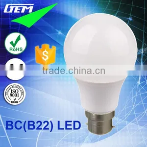 SMD 7W/9W/12W 90LM/W Globe BC LED Light Bulbs With 3 Years Warranty thumbnail-1