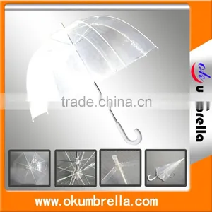 Hot Sale Transparent Straight Umbrella,POE PVC Clear Umbrella thumbnail-2