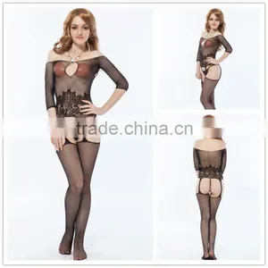 High Quality Fancy Design Open Crotch Mature Women Sex Body Stocking thumbnail-2
