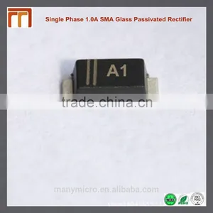 Single Phase 1.0A SMA Glass Passivated Rectifier A1 thumbnail-1