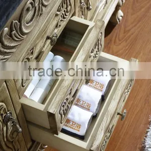 Handmade Bathroom Vanity Set Furniture Beach Wooden Exquisite Carved American Cabinet WTS810 thumbnail-3