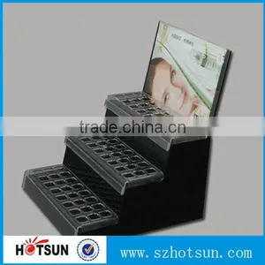 Fashionable High Clear Acrylic Holes Display Box With Black Bottom Wholesale thumbnail-4
