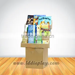 Custom Various Styles Cardboard Book Display Stands thumbnail-1