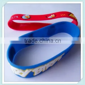 2015 Custom Cute Pvc Wristband 3d Rubber Band Bracelet Maker thumbnail-4