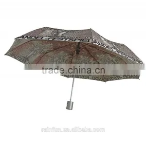 Full Printing Automatic Open 3 Foldable Umbrella thumbnail-1