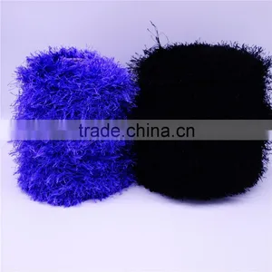 100% Polyester Feather Yarn , With Heat Setting , Lurex Yarn thumbnail-1