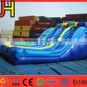 2016 Triple Splash Adult Size Giant Inflatable Water Slide With Pool thumbnail-3
