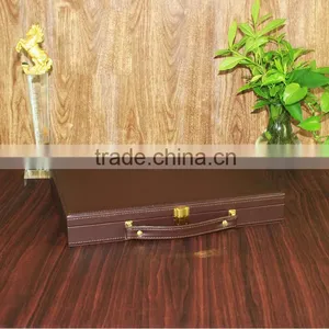 China Factory Wholesale Custom High-grade PU Leather Storage Box, Brown Box thumbnail-2