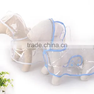 Eco-friendly 3Colours Transparent Waterproof Pet Raincoat for Dogs as Seen on TV thumbnail-4