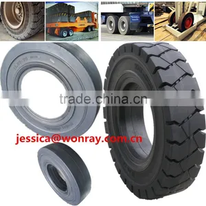 Solid Rubber Tires Bullet Proof Tire 10.00-20 Tires From China thumbnail-1
