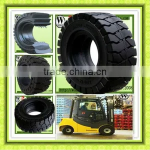 2.00-8 Solid Tire, Solid Rubber Tires for Trailers, Tire Valve thumbnail-1