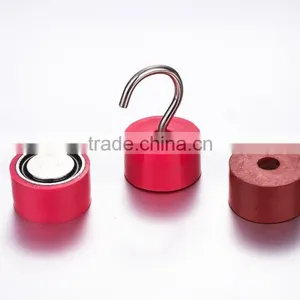 Strong Neodymium Rubber Cover Magnetic Hook thumbnail-2