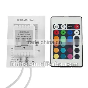 DC 12V RGB 16 Colors LED Remote Control Box For SMD Strip Light Bulb Lamp thumbnail-1