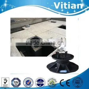 Outdoor Raised Floors Marble Support Adjustable Plastic Pedestals thumbnail-1