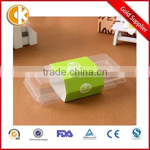 Clear Folding Long Plastic Cake Container With Lid thumbnail-1