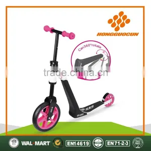 2 in 1 Scooter for Kids for Europe EN71 PU Wheels Kick Scooters Heavy Duty thumbnail-1